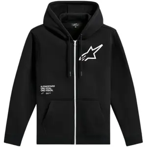 Moletom Alpinestars Transverse Zip Hoodie - Preto - Grid Motors