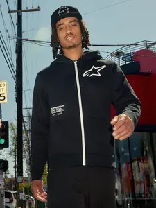 Imagem 8 de Moletom Alpinestars Transverse Zip Hoodie - Preto