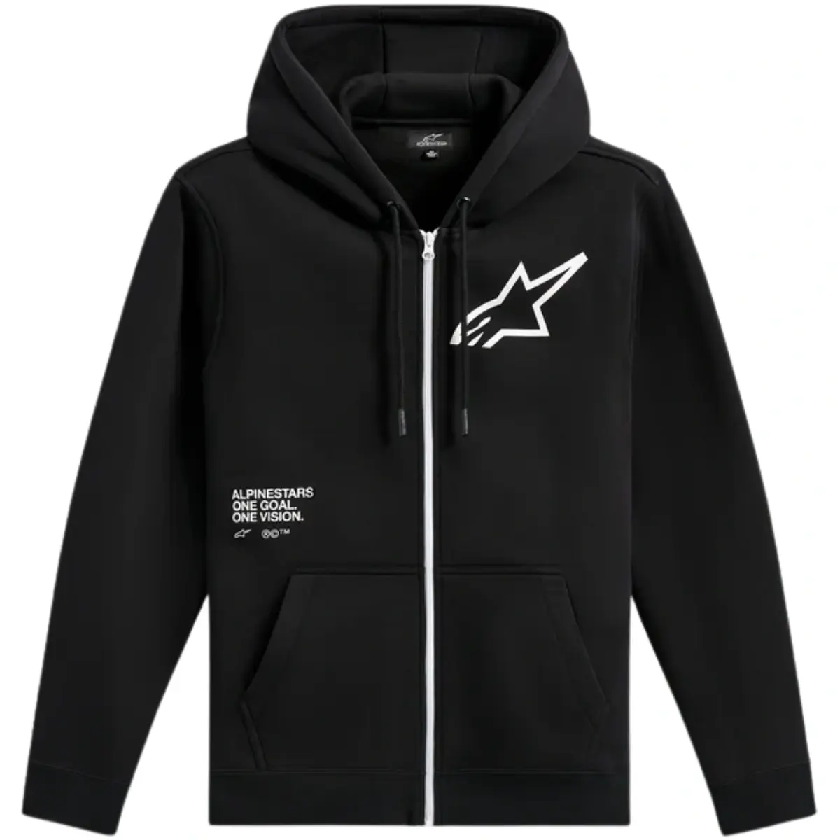 Moletom Alpinestars Transverse Zip Hoodie - Preto - Grid Motors