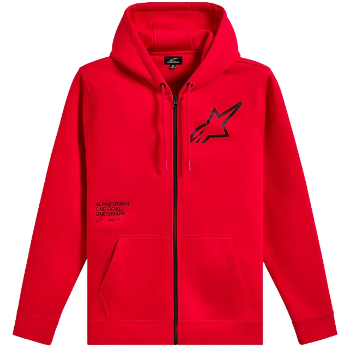 Moletom Alpinestars Transverse Zip Hoodie - Vermelho - Grid Motors