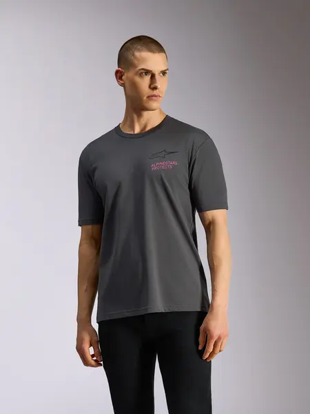 Camiseta Alpinestars Pop Helmet - Cinza - Grid Motors