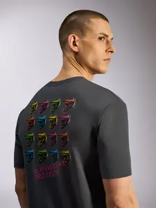 Imagem 4 de Camiseta Alpinestars Pop Helmet - Cinza