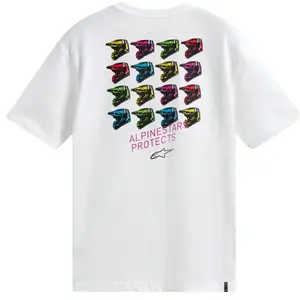 Imagem 2 de Camiseta Alpinestars Pop Helmet - Branco