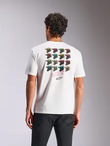 Imagem 4 de Camiseta Alpinestars Pop Helmet - Branco
