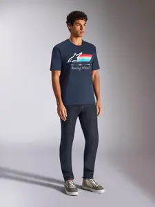 Imagem 7 de Camiseta Alpinestars Trifecta - Azul