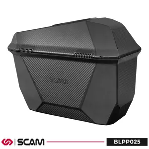 Imagem 2 de Par de Baús Laterais Scam Preto Carbono 25 Litros - BL99025