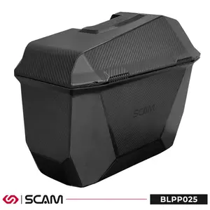 Imagem 3 de Par de Baús Laterais Scam Preto Carbono 25 Litros - BL99025