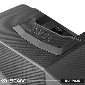 Imagem 4 de Par de Baús Laterais Scam Preto Carbono 25 Litros - BL99025