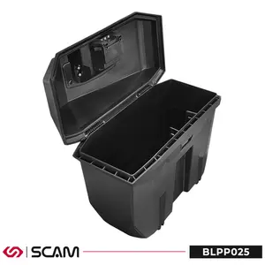 Imagem 7 de Par de Baús Laterais Scam Preto Carbono 25 Litros - BL99025