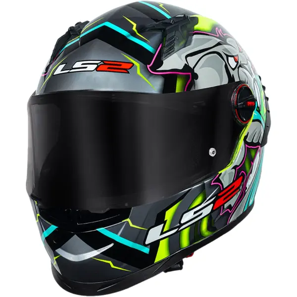 Capacete LS2 FF358 Pro Alex Barros - Cinza - Grid Motors