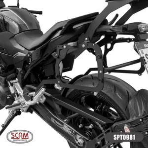 Imagem 2 de Suporte Lateral Scam BMW F 900 R (apartir de 2025) Preto - SPTO981