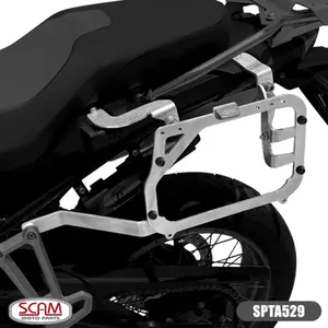 Imagem 1 de Suporte Lateral Scam BMW F 850 GS ADV / F 900 GS ADV (apartir de 2025) Prata - SPTA529