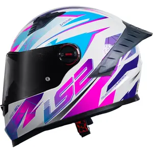 Capacete LS2 FF358 Pro Airline - Branco/Rosa