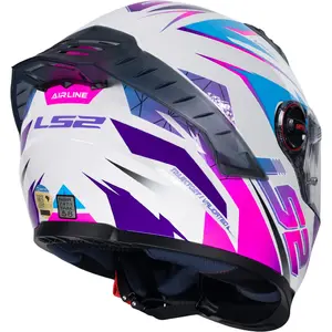 Imagem 7 de Capacete LS2 FF358 Pro Airline - Branco/Rosa
