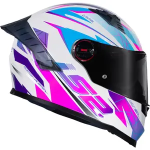 Imagem 2 de Capacete LS2 FF358 Pro Airline - Branco/Rosa