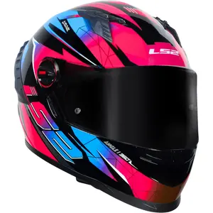 Imagem 3 de Capacete LS2 FF358 Pro Airline - Azul/Roxo