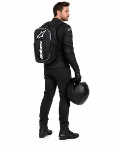 Imagem 4 de Mochila Alpinestars GFX Boss Backpack Preto/Branco - 20 Litros