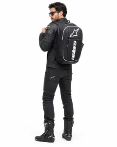 Imagem 3 de Mochila Alpinestars GFX Boss Backpack Preto/Branco - 20 Litros