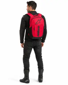 Imagem 2 de Mochila Alpinestars GFX Boss Backpack Vermelho/Preto - 20 Litros