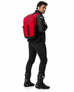 Imagem 3 de Mochila Alpinestars GFX Boss Backpack Vermelho/Preto - 20 Litros