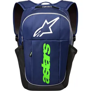 Imagem 1 de Mochila Alpinestars GFX Boss Backpack Azul Marinho/Verde - 20 Litros
