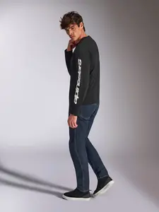 Imagem 4 de Camiseta Alpinestars Trackside - Preto/Branco