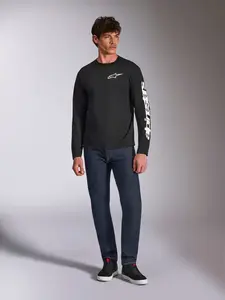 Imagem 9 de Camiseta Alpinestars Trackside - Preto/Branco