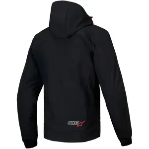 Imagem 2 de Jaqueta Alpinestars MM93 Radium Tech Hoodie - Preta/Vermelha Fluor