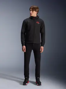 Imagem 6 de Jaqueta Alpinestars MM93 Radium Tech Hoodie - Preta/Vermelha Fluor