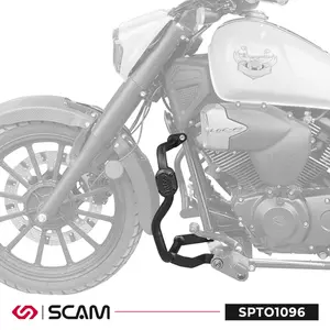 Protetor de Motor/Carenagem Scam Shineray Titanium 250 (apartir de 2026) Preto - SPTO1096