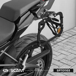 Imagem 2 de Suporte Lateral Scam Shineray 250F (apartir de 2026) Preto - SPTO1103