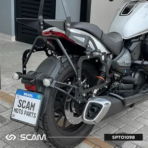 Imagem 3 de Suporte Lateral Scam Shineray Titanium 250 (apartir de 2026) Preto - SPTO1098