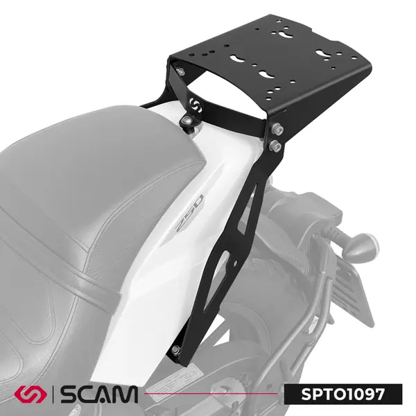 Imagem 1 de Suporte Superior Scam Shineray Titanium 250 (apartir de 2026) Preto - SPTO1097