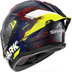 Imagem 4 de Capacete Shark Skwal Cup Speed Vib BRY - Azul/Amarelo/Vermelho
