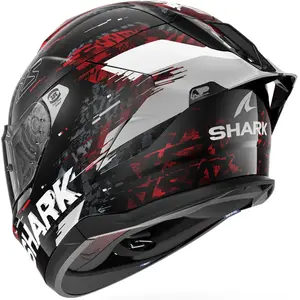 Imagem 4 de Capacete Shark Skwal Cup Speed Vib KRS - Preto/Vermelho