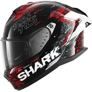 Imagem 2 de Capacete Shark Skwal Cup Speed Vib KRS - Preto/Vermelho