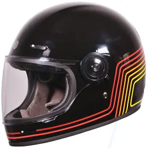 Capacete Origine Vega Sunrise - Preto/Vermelho Fosco