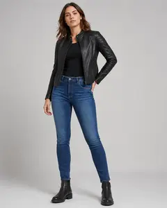 Imagem 5 de Calça Jeans ASW Corse Slim 3.0 Azul Estonada (Feminina)