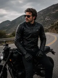 Imagem 6 de Jaqueta Texx Rebel - Preto (Couro)