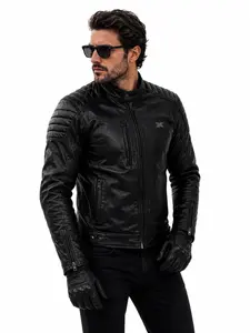 Imagem 5 de Jaqueta Texx Rebel - Preto (Couro)