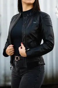Imagem 6 de Jaqueta Texx Rebel Feminina - Preta (Couro)