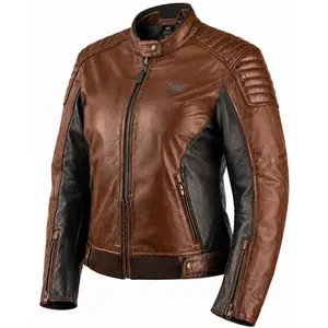 Imagem 2 de Jaqueta Texx Rebel Feminina - Marrom (Couro)