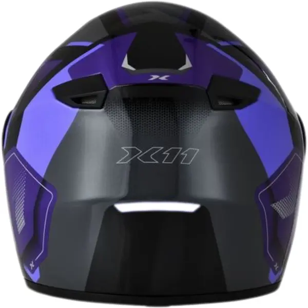 Capacete X11 Trust Pro Transit - Roxo/Cinza - Grid Motors