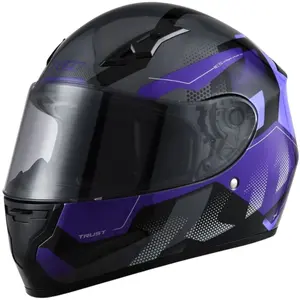 Capacete X11 Trust Pro Transit - Roxo/Cinza