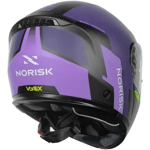 Imagem 13 de Capacete Norisk Vortex Traveler - Preto/Roxo Fosco (Articulado)