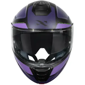 Imagem 5 de Capacete Norisk Vortex Traveler - Preto/Roxo Fosco (Articulado)