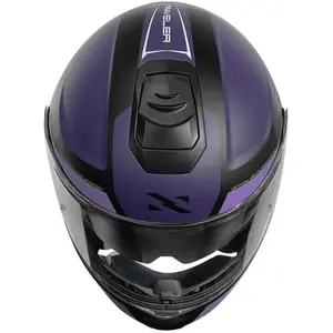 Imagem 6 de Capacete Norisk Vortex Traveler - Preto/Roxo Fosco (Articulado)
