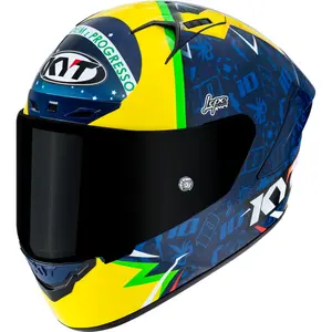 Imagem 3 de Capacete KYT NZ Race Diogo Moreira 2024 - Azul/Amarelo