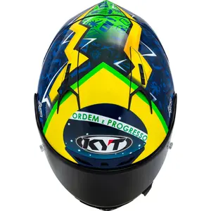 Imagem 6 de Capacete KYT NZ Race Diogo Moreira 2024 - Azul/Amarelo