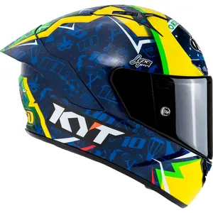 Imagem 2 de Capacete KYT NZ Race Diogo Moreira 2024 - Azul/Amarelo